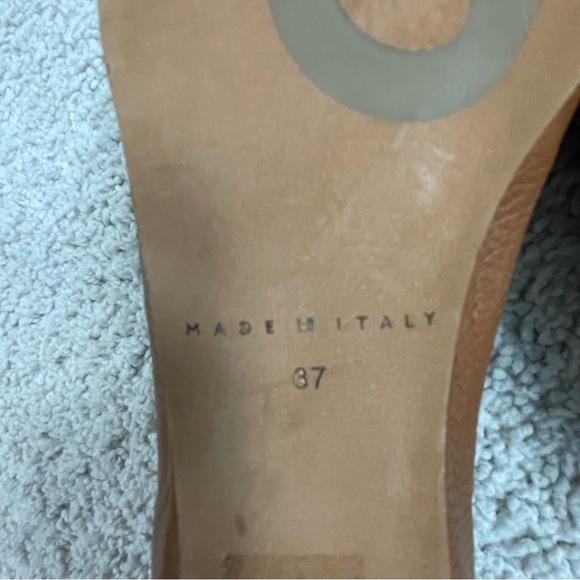 MINT! Women's M. GEMI Tan Leather THE GIA Hidden Wedge LOAFER Slip On SHOES 37 - Picture 8 of 8